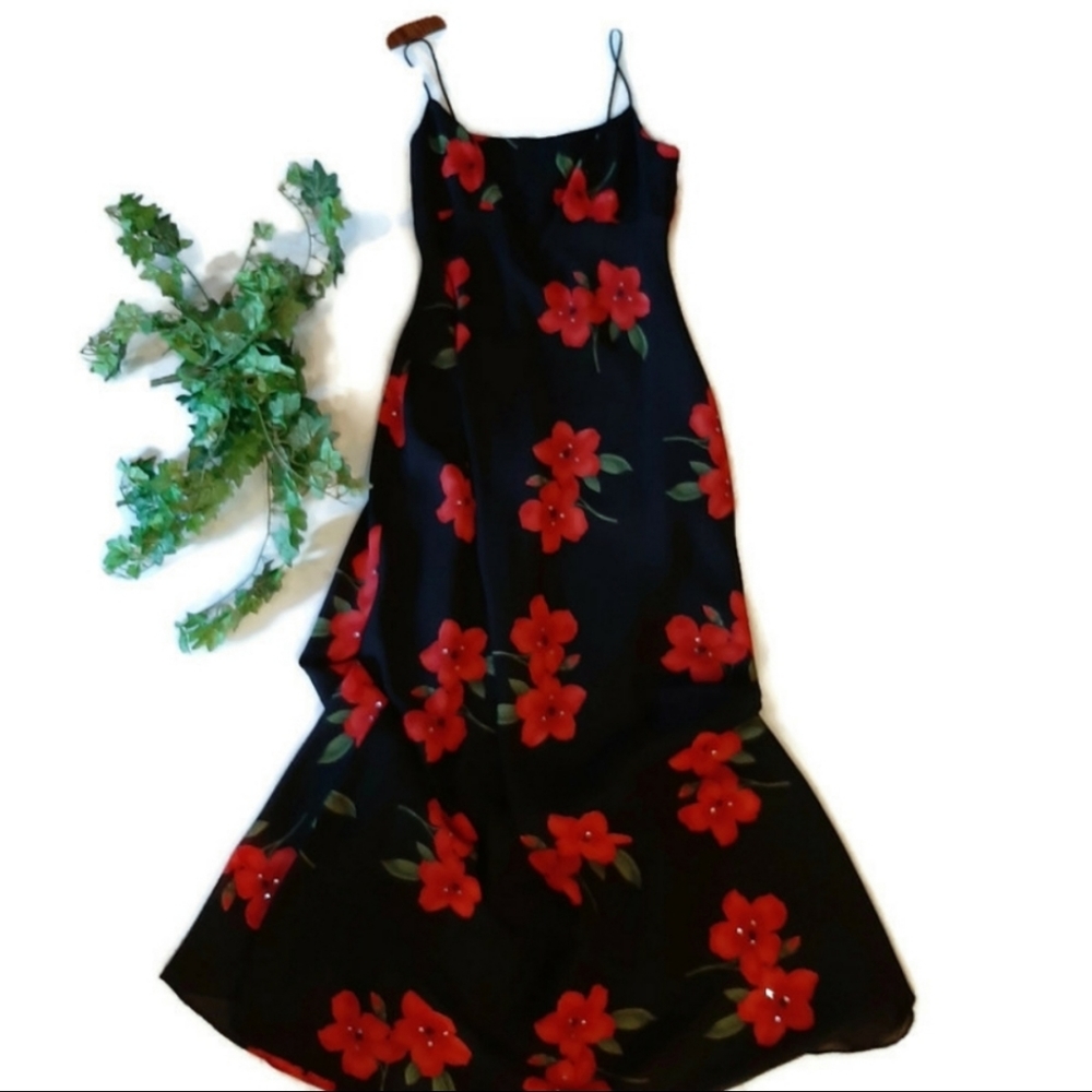 BETSEY & ADAM floral formal gown